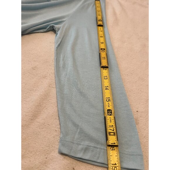 Talbots Woman Petites Large Lt Blue Scoop Neck 1/2 Sleeve Modal/Silk LW - Picture 16 of 16